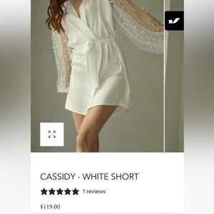 Therobeua Cassidy white Short Robe